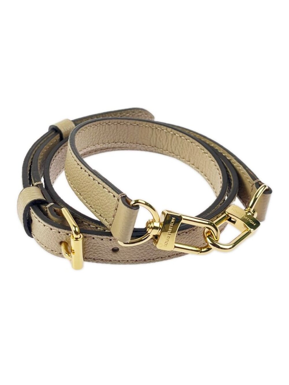 Louis Vuitton Shoulder Strap 1.8 Width Snap Hook Adjustable Beige